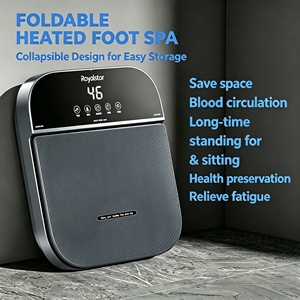 เครื่องนวดเท้าไฟฟ้าแบบพับได้พร้อมลูกกลิ้ง 6 ลูกและระบบนวดฟองอากาศ อ่างแช่เท้าแบบพกพา - Product Image 5