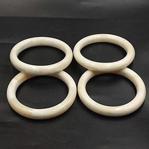 Horn Eco-Friendly Modern Round Wide <b>Bangle</b> Bracelet Handcrafted <b>Indian</b> Wedding Gift Fashion Jewelry - Product Image 3