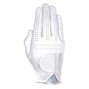 Wholesale Winter Men's Custom Logo Full Color Sheepskin Cabretta Leather Left Hand Golf Gloves <b>Velcro</b> <b>Strap</b> Lightweight - Product Image 2