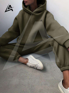 Sudadera Corta con Capucha para Mujer, Marca Aifran Sports, con Logotipo Personalizado, Hombros Caídos, Estilo Holgado, Tejido French Terry de Alta Calidad - Product Image 6