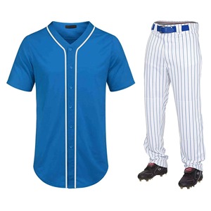 Ensemble de maillots de baseball personnalisés par sublimation pour hommes et jeunes, imprimé floral tropical, chemise de softball entièrement boutonnée, équipe personnalisée - Product Image 1