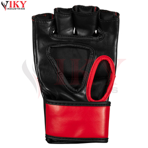 Guantes de MMA de Cuero Rojos y Negros, Personalizados, de Nueva Llegada, Modernos, para Entrenamiento Deportivo, Sparring y Grappling, Precio de Fábrica - Product Image 4