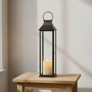 Ensemble de 2 lanternes les plus vendues pour la décoration de mariage, verre biseauté 5 mm et acier inoxydable, lanternes faites à la main et personnalisées - Product Image 2