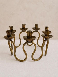 Indian antique <b>candle</b> holder Wedding decoration <b>candle</b> setAntique Green Metal Taper <b>Candle</b> Holders <b>Set</b> of Four for Home - Product Image 3