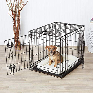 Jaula Metálica Plegable para Mascotas, Perros y Gatos, con Puerta Segura y Base Fácil de Limpiar, para el Hogar, Viajes y Aseo - Product Image 2