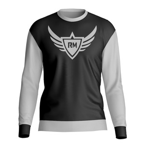 Camiseta de manga larga para hombre, color marrón premium, cuello redondo, tejido de punto suave, corte ajustado, para uso casual, venta al por mayor y OEM. - Product Image 1