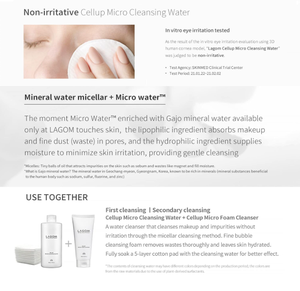 LAGOM CELLUP MICELLAR CLEANSING WATER Gentle Makeup Remover Soothing for Female Face Korean Made - Product Image 6