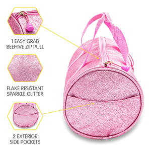 Bolsa Deportiva Morada con Lentejuelas y Logotipo de Animadoras, Cierre Frontal, Equipo de Baile para Niños, Diseño Personalizado para Niños, Venta al por Mayor 2026 - Product Image 6