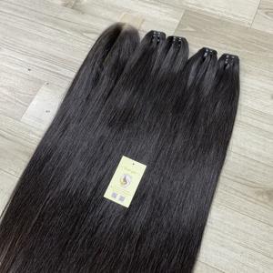 ผม12A เกรด2x6ปิดโปร่งใสผมธรรมชาติสีดำหยักดิบอัจฉริยะทำจากทอผ้ามัดผมมนุษย์นุ่มเวียดนาม - Product Image 4