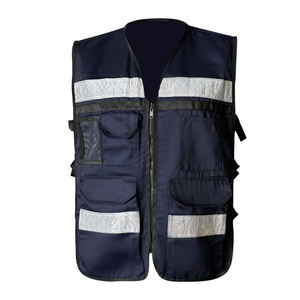 Custom Logo High Visibility Traffic Safety Vest Construction <b>Worker</b> Roadway Work Security Night Safety Clothing - Product Image 1