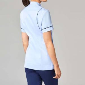 Conjunto de Uniforme Médico de Mezclilla para Mujer, Tallas Grandes, Transpirable y Cómodo, Uniforme de Enfermera, Pantalones Deportivos, Manga Corta, para Spa, Hospital y Trabajo - Product Image 3