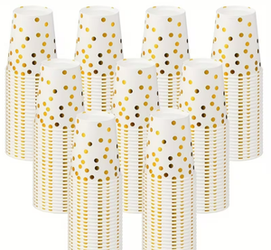 Gobelets à café et à thé en papier blanc jetables à paroi simple pour boissons chaudes et froides de 9 oz, 10 oz, 12 oz, 16 oz, 22 oz - Product Image 6
