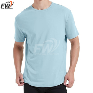 T-shirts pour hommes OEM, dernière collection, design tendance, en stock, vêtements de mode, t-shirts pour hommes, couleur unie. - Product Image 1