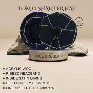 Chapeau écossais personnalisé en tartan avec pompon, bonnet en laine, style Clan Highland, vente en gros - Product Image 2