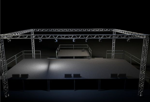 Estructura de Iluminación Profesional para Escenarios, Estructura de Aluminio Fácil de Instalar para Interiores y Exteriores, Ideal para Eventos - Product Image 6