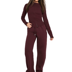 Jogging en molleton durable pour femmes, antistatique, vente en gros, OEM, prix bas, 100% coton, logo personnalisé - Product Image 3