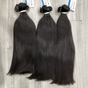 ผมต่อแบบตรงธรรมชาติ พรีเมียม เกรดดับเบิ้ลดรอน สีดำธรรมชาติ เนื้อผมนุ่มลื่น ปลายหนา พร้อมจัดส่ง - Product Image 6