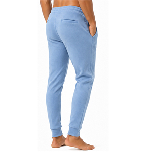 Custom <b>Mens</b> <b>Slim</b> <b>Fit</b> Waffle Knit Pants Casual Textured Trousers Elastic Waist Drawstring Lightweight Sports <b>Jogger</b> Bottoms <b>Mens</b> - Product Image 4