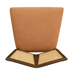 <b>Mid</b>-<b>Century</b> Modern <b>Dining</b> <b>Chairs</b> Set of 2 with PE Rattan Backs - Product Image 2