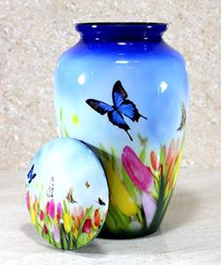 Classic Inspired Aluminum <b>Keepsake</b> Cremation Urn <b>Memorial</b> Tribute Holder Designed With Durable Lid And Fine Detailing - Product Image 5