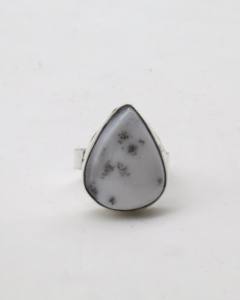 Natural Agate <b>Adjustable</b> <b>Ring</b> for Women – German Silver Handmade Agate Stone <b>Ring</b> Boho Gemstone Jewelry - Product Image 1