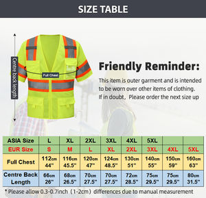 Chaleco de Seguridad Fluorescente Amarillo de Alta Visibilidad para Verano, Clase 3, con Cinta Reflectante de 3 Pulgadas, Productos de Ropa de Seguridad Reflectante - Product Image 3