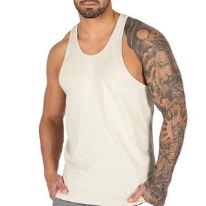 Hawk Eye Sports Eco-friendly Cotton/polyester Summer Sleeveless Top Plus Size Men's Casual <b>Vest</b> O-neck Knitted tank Top Solid - Product Image 1