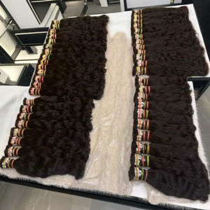 Venta al por mayor 100% Cutícula Alineada Alta Calidad 30 Pulgadas Ondas Indio Remy Virgen Paquetes de Cabello Humano Modelo Extensiones de Cuerpo HairX - Product Image 1