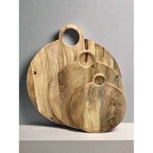 Planche à découper en bois de manguier de qualité supérieure, écologique, naturelle, pour légumes, fruits et aliments - Product Image 5