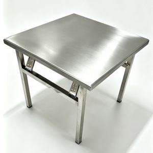 Mesa de Comedor Daystar Trade Premium de Acero Inoxidable para 4 Personas, Diseño Rectangular Moderno, Estructura Reforzada, Mueble Compacto para el Hogar - Product Image 3
