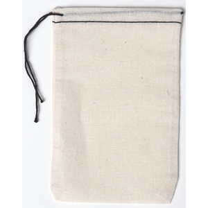 Bolsa de muselina de algodón orgánico personalizada bolsa de maquillaje de lona ecológica con logotipo impreso para cosméticos y regalos - Product Image 5