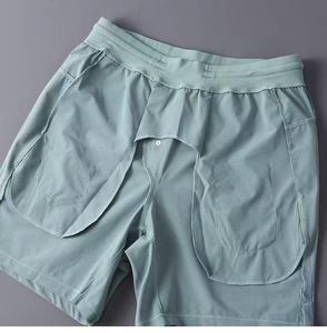 Pantalones Cortos Deportivos Ligeros de Secado Rápido para Hombre con Logotipo Personalizado, Cintura Elástica con Cordón, Bolsillos con Cremallera, para Gimnasio, Correr, Deportes, Casuales - Product Image 4