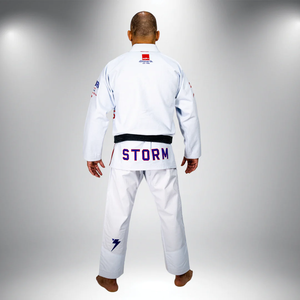ชุดยูโด เทควันโด บราซิลเลียนยิวยิตสู คุณภาพระดับมืออาชีพ ผลิตจากโพลีเอสเตอร์/คอตตอน ระบายอากาศได้ดี น้ำหนักเบา ยืดหยุ่น เหมาะสำหรับการฝึกศิลปะการต่อสู้ - Product Image 2