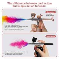 Kit d'aérographe professionnel sans fil rechargeable avec compresseur d'air pour la décoration des ongles, le maquillage, la coiffure et la décoration de gâteaux