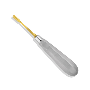 Elevador Dental de Acero Inoxidable para Limpieza y Relleno de Dientes, 5.0mm de Ancho, Curvo con Punta Dorada - Product Image 5