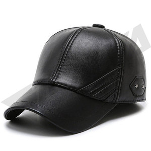 Gorra de Béisbol de Cuero Tejida a Mano, Impermeable, de Color Sólido, de Alta Calidad, para Otoño/Invierno, para Adultos, Uso Deportivo, Venta al Por Mayor - Product Image 5