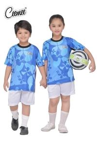 Servicio OEM, Nuevo Modelo, Uniforme Deportivo para Niños y Niñas de Primaria, Camiseta Lisa 100% Algodón con Pantalón Corto y Falda - Product Image 4