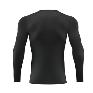 Camiseta Deportiva de Compresión de Manga Larga para Hombre, Secado Rápido, Color Sólido, Elástica, Spandex/Poliéster, Sin Costuras, para Gimnasio, Fitness, Running - Product Image 6