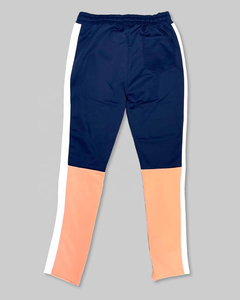Pantalon de survêtement décontracté pour homme, color block, taille élastique, cordon de serrage, bande latérale, léger, été, en Spandex et Polyester - Product Image 3