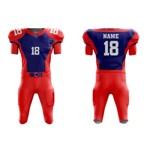 Men's American Football Jersey Short Sleeve V-Neck Heat-Transfer Printed Gradient Color Moisture Wicking <b>Polyester</b>/Cotton - Product Image 5