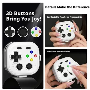 Étui pour écouteurs Samsung Galaxy Buds 4/4 <span class=keywords><strong>Pro</strong></span> 2026, design mignon de manette de jeu, étui en silicone avec porte-clés pour écouteurs Buds 4/4 <span class=keywords><strong>Pro</strong></span> - Product Image 2