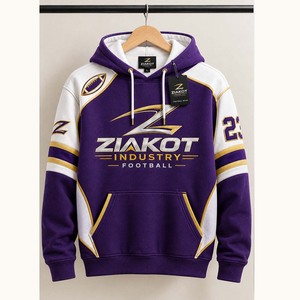 Wholesale Direct Ziakot Industry Custom Stitched <b>Orange</b> Purple Fade Fashion Sports Pullover Sweatshirt <b>Hoodie</b> - Product Image 3