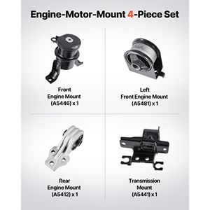 Kit di Montaggio Motore e Trasmissione per Ford Escape 2.5L L4 2009-2012, Set di 4 Pezzi Sostitutivi OE #   Supporti Motore Compatibili - Product Image 2
