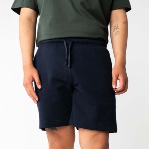 Shorts Bermuda en Tissu Oxford Bleu Marine pour Hommes, Taille Mi-Haute, Fermeture à Cordon, Respirant et Séchage Rapide, Poches, Style Urbain pour Garçons - Product Image 1