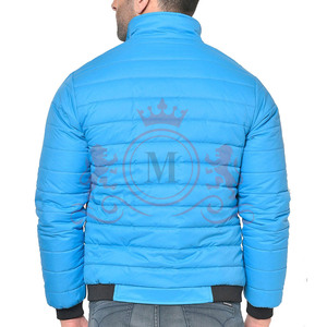 Modern Design Puffer Jacket Winter Insulated Outerwear Multi Pocket Design High Neck Full Zip For <b>Men</b> - Product Image 3