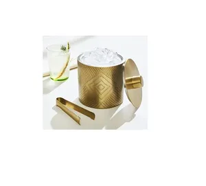 Elegante Cubitera Metálica de Doble Pared Aislada para el Hogar, Bar, Fiestas al Aire Libre, Almacenamiento de Vino, Cerveza y Champaña, Agrega un Toque Funcional - Product Image 4