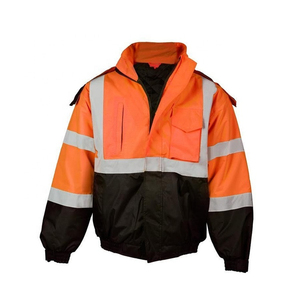 Professional Reflective <b>Jacket</b> High Visibility Waterproof Breathable Safety Workwear for <b>Construction</b> Workers - Product Image 3