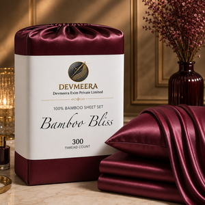 Ropa de Cama de Bambú Estilo Resort de 300 Hilos |   Sábanas Sedosas y Frescas con un Elegante Caída, Ideales para Hoteles y Dormitorios Premium - Product Image 2