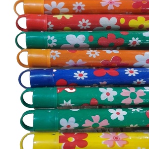 120cm Long <b>Wooden</b> Mop <b>Stick</b> with PVC/Bamboo Broom Head for Household Cleaning Includes Dustpan for Home Use - Product Image 4