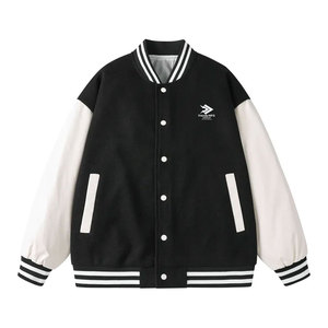 Chaqueta Varsity de Invierno para Hombre, Cuello Alto, Ecológica, Ligera, Personalizable, de Alta Calidad, en Oferta Online para Adultos - Product Image 1